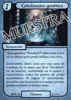 Catalizador genético #BASE-101 · Eliria