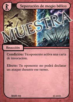 Separación de magia bélica 「BASE 115/183」「ES」