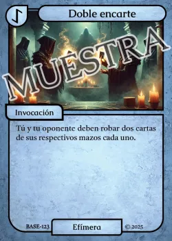 Doble encarte 「BASE 123/183」「ES」