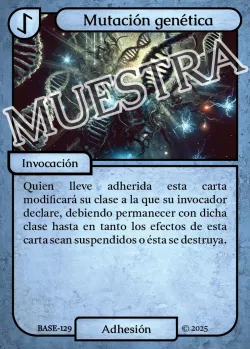 Mutación genética 「BASE 129/183」「ES」