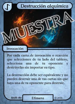 Destrucción alquímica 「BASE 180/183」「ES」