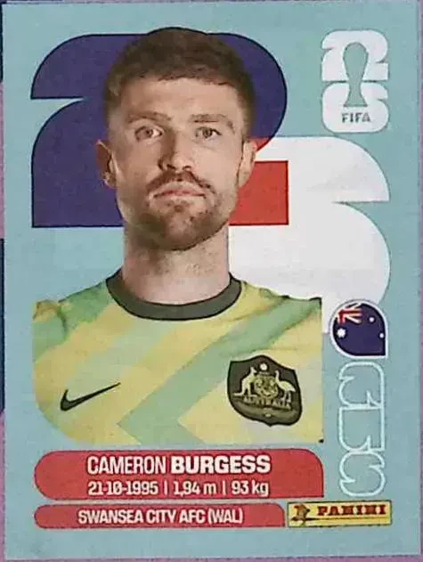 BURGESS Cameron 「AUS08」 · FIFA World Cup 2026