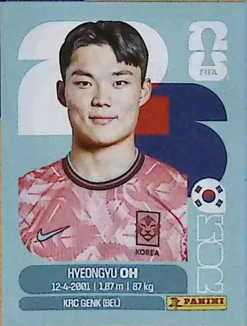 OH Hyeongyu 「KOR20」 · FIFA World Cup 2026