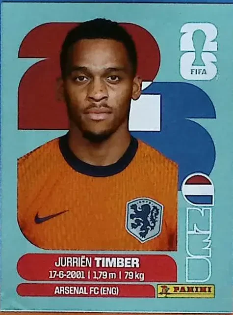 TIMBER Jurriën 「NED05」 · FIFA World Cup 2026
