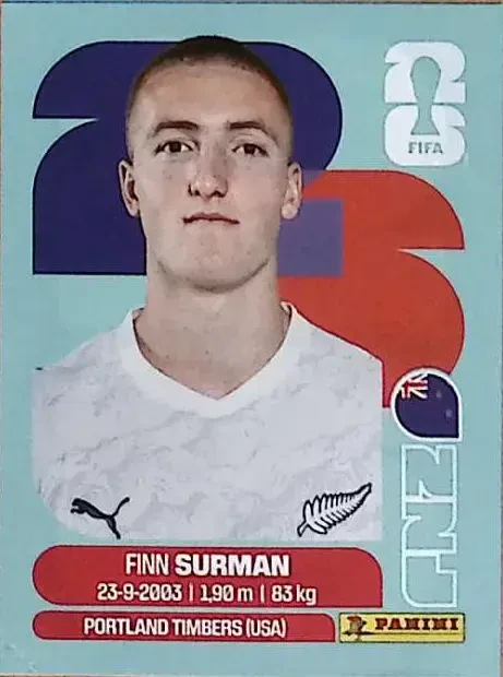 SURMAN Finn 「NZL09」 · FIFA World Cup 2026