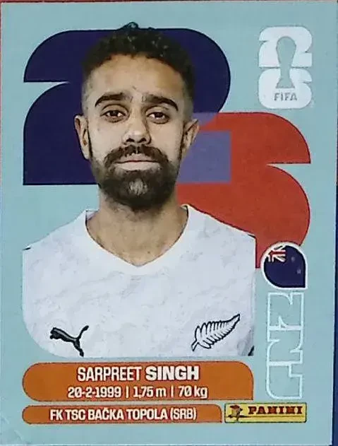 SINGH Sarpreet 「NZL11」 · FIFA World Cup 2026