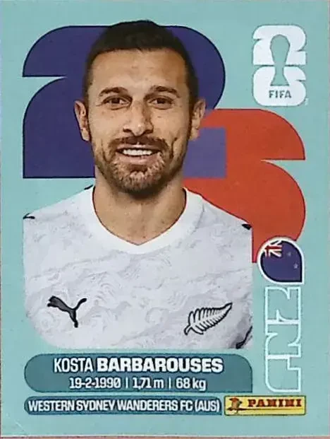 BARBAROUSES Kosta 「NZL20」 · FIFA World Cup 2026