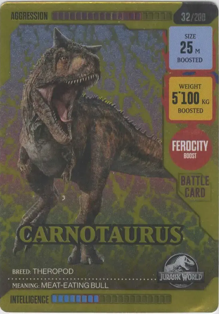 Carnotaurus #032 · Jurassic World ROAR!