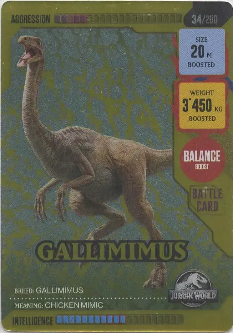 Gallimimus #034 · Jurassic World ROAR!