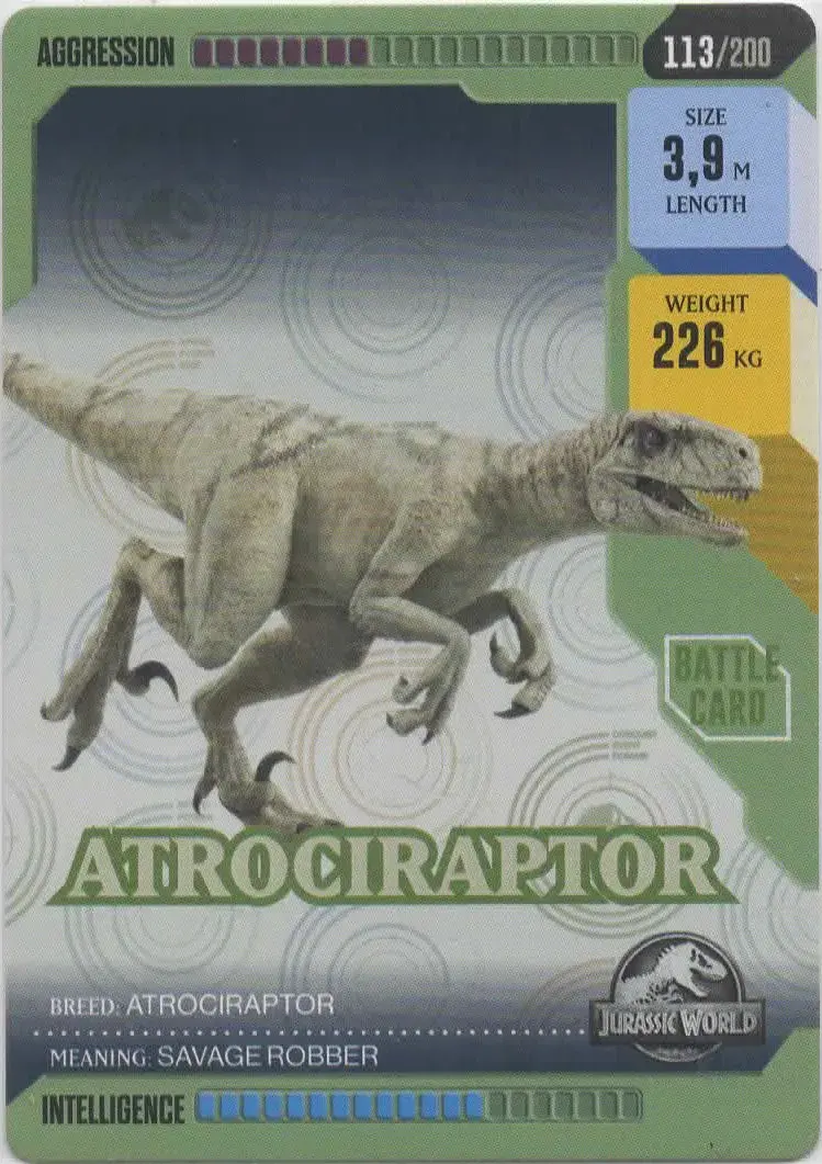 Atrociraptor #113 · Jurassic World ROAR!