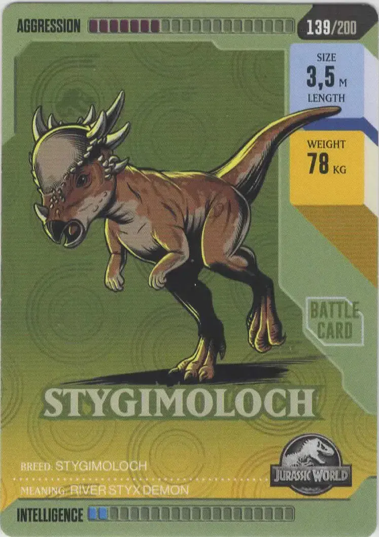 Stygimoloch #139 · Jurassic World ROAR!