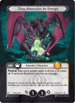 Zotz, Absorción de Energía — Deck Guerra Roja Ariam #DGRA-005 · Kodem TCG