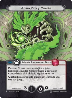 Ariam, Vida y Muerte — Deck Guerra Roja Ariam #DGRA-010S · Kodem TCG
