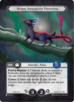Ariam, Invocación Nocturna — Deck Guerra Roja Ariam #DGRA-011 · Kodem TCG