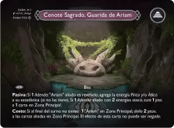 Cenote Sagrado, Guarida de Ariam — Deck Guerra Roja Ariam #DGRA-013 · Kodem TCG