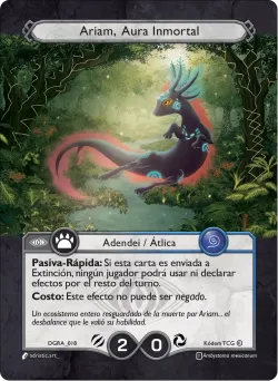 Ariam, Aura Inmortal — Deck Guerra Roja Ariam #DGRA-018 · Kodem TCG