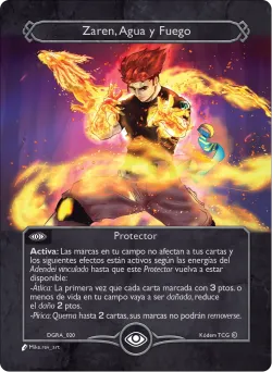 Zaren, Agua y Fuego — Deck Guerra Roja Ariam #DGRA-020 · Kodem TCG