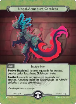 Nopal, Armadura Cactácea — Deck Guerra Roja Ariam #DGRA-021 · Kodem TCG
