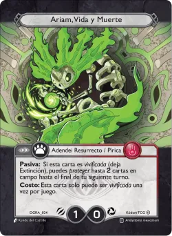 Ariam, Vida y Muerte — Deck Guerra Roja Ariam #DGRA-024 · Kodem TCG