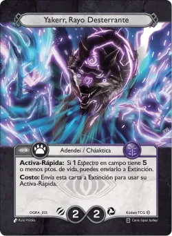 Yakerr, Rayo Desterrante — Deck Guerra Roja Ariam #DGRA-025 · Kodem TCG