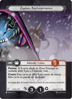 Zaykan, Reclutamiento — Deck Guerra Roja Zaykan #DGRZ-002 · Kodem TCG