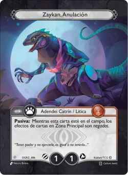 Zaykan, Anulación — Deck Guerra Roja Zaykan #DGRZ-006 · Kodem TCG