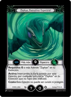 Zaykan, Remolino Espectral — Deck Guerra Roja Zaykan #DGRZ-006S · Kodem TCG