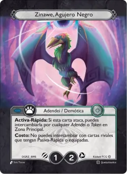 Zinawe, Agüero Negro — Deck Guerra Roja Zaykan #DGRZ-009S · Kodem TCG