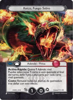 Ketzz, Fuego Sabio — Deck Guerra Roja Zaykan #DGRZ-010S · Kodem TCG