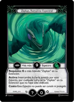 Zaykan, Remolino Espectral — Deck Guerra Roja Zaykan #DGRZ-015 · Kodem TCG