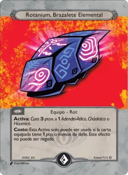Rotanium, Brazalete Elemental — Deck Guerra Roja Zaykan #DGRZ-021 · Kodem TCG