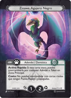 Zinawe, Agüero Negro — Deck Guerra Roja Zaykan #DGRZ-023 · Kodem TCG