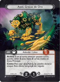 Awel, Grecas de Oro — Deck Guerra Roja Zaykan #DGRZ-024 · Kodem TCG