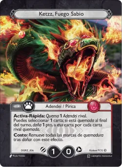 Ketzz, Fuego Sabio — Deck Guerra Roja Zaykan #DGRZ-026 · Kodem TCG