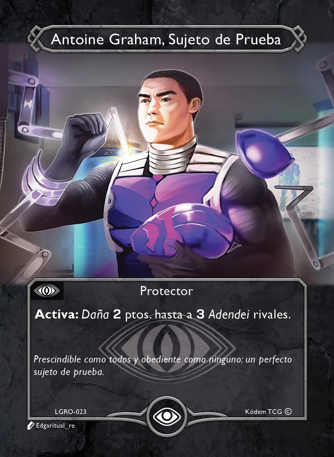 Antoine Graham, Sujeto de Prueba 「LGRO-023」「ES」