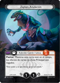 Zaykan, Cisma — La Guerra Roja #LGRO-002K · Kodem TCG