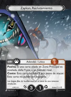 Zaykan, Reclutamiento 「LGRO-012」「ES」