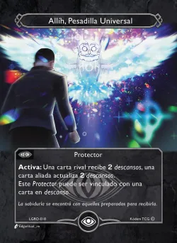 Allíh, Pesadilla Universal — La Guerra Roja #LGRO-018 · Kodem TCG