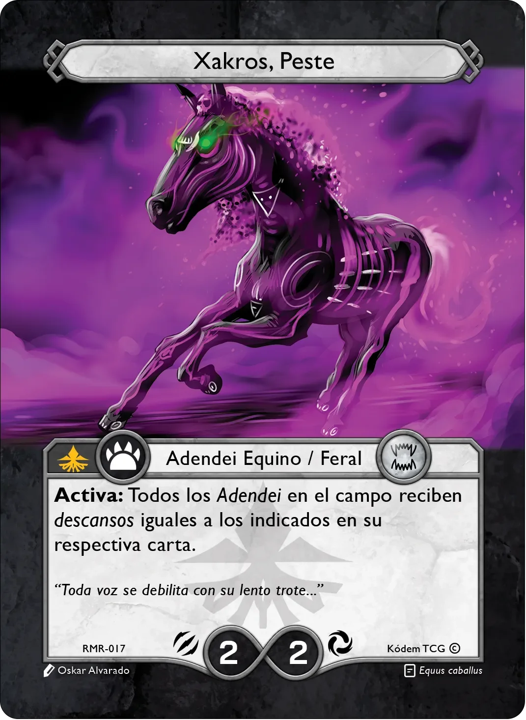 Xakros, Peste 「RMR-017」「ES」