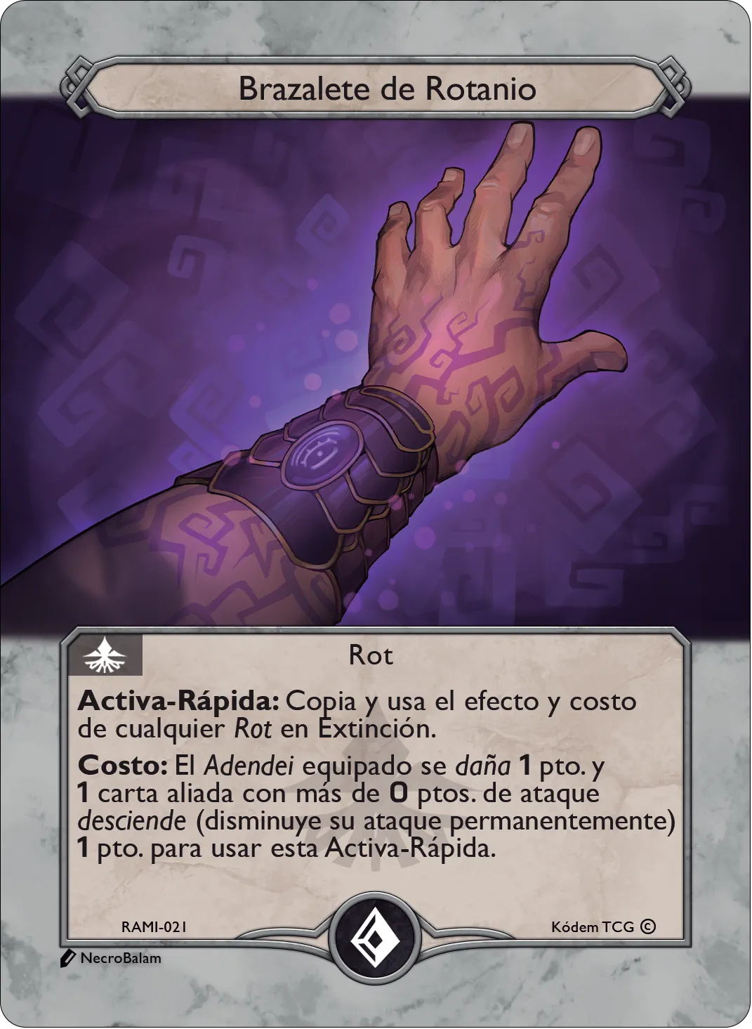 Brazalete de Rotanio 「RAMI-021」「ES」
