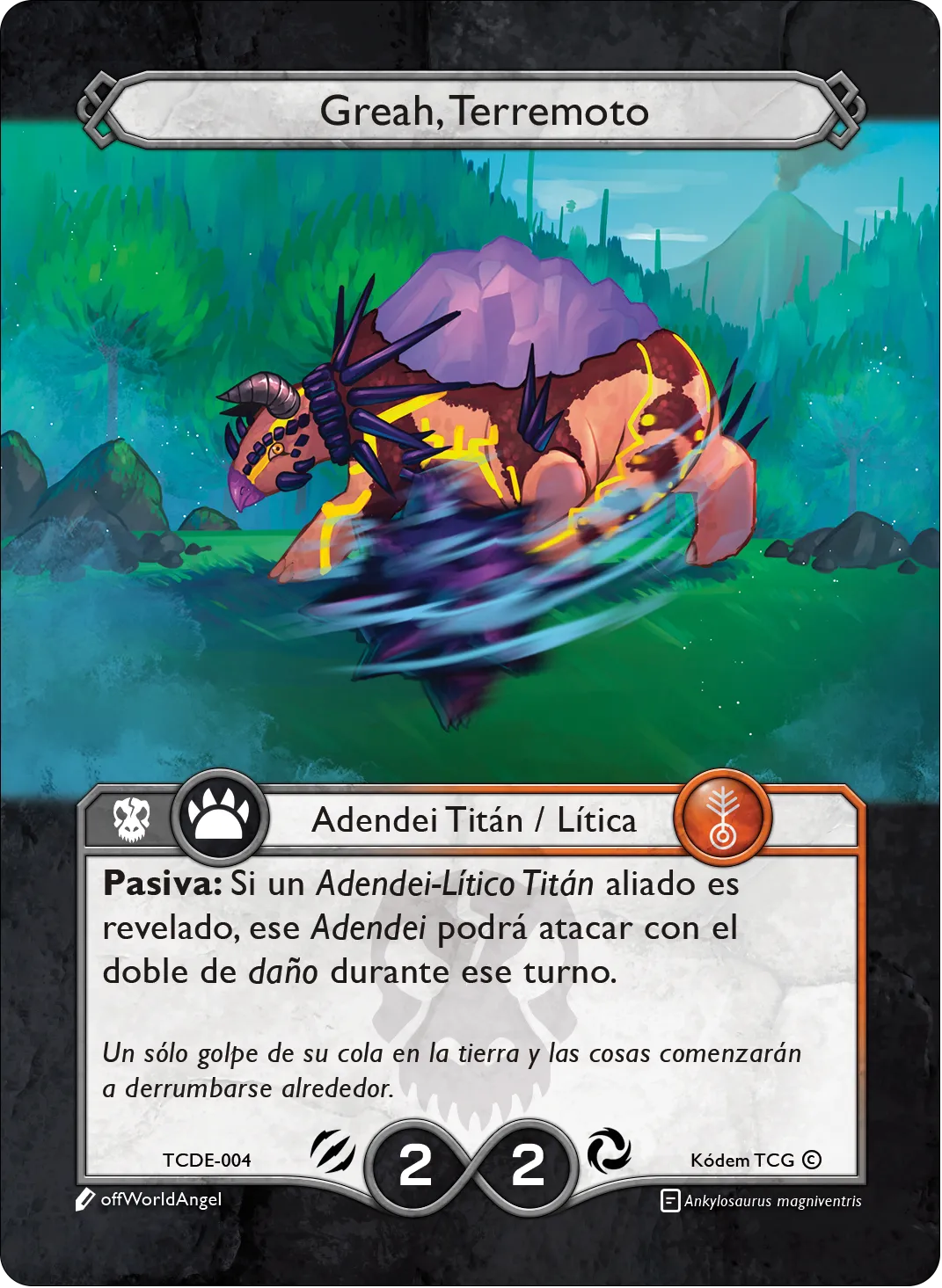 Greah, Terremoto 「TCDE-004」「ES」