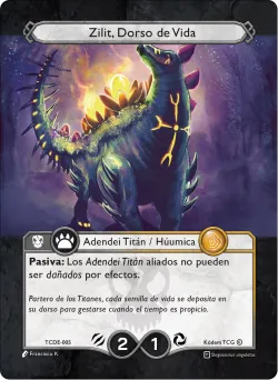 Zilit, Dorso de Vida 「TCDE-005」「ES」