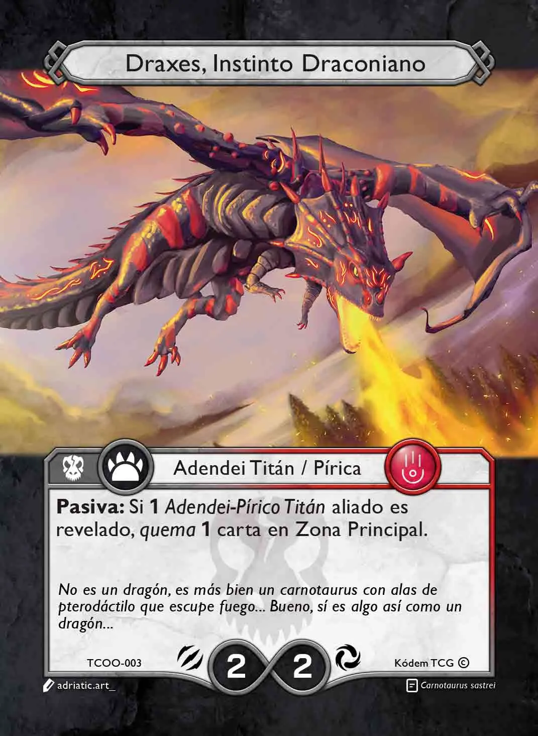 Draxes, Instinto Draconiano 「TCOO-003」「ES」