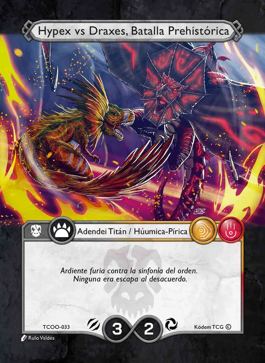 Hypex vs Draxes, Batalla Prehistórica 「TCOO-033」「ES」