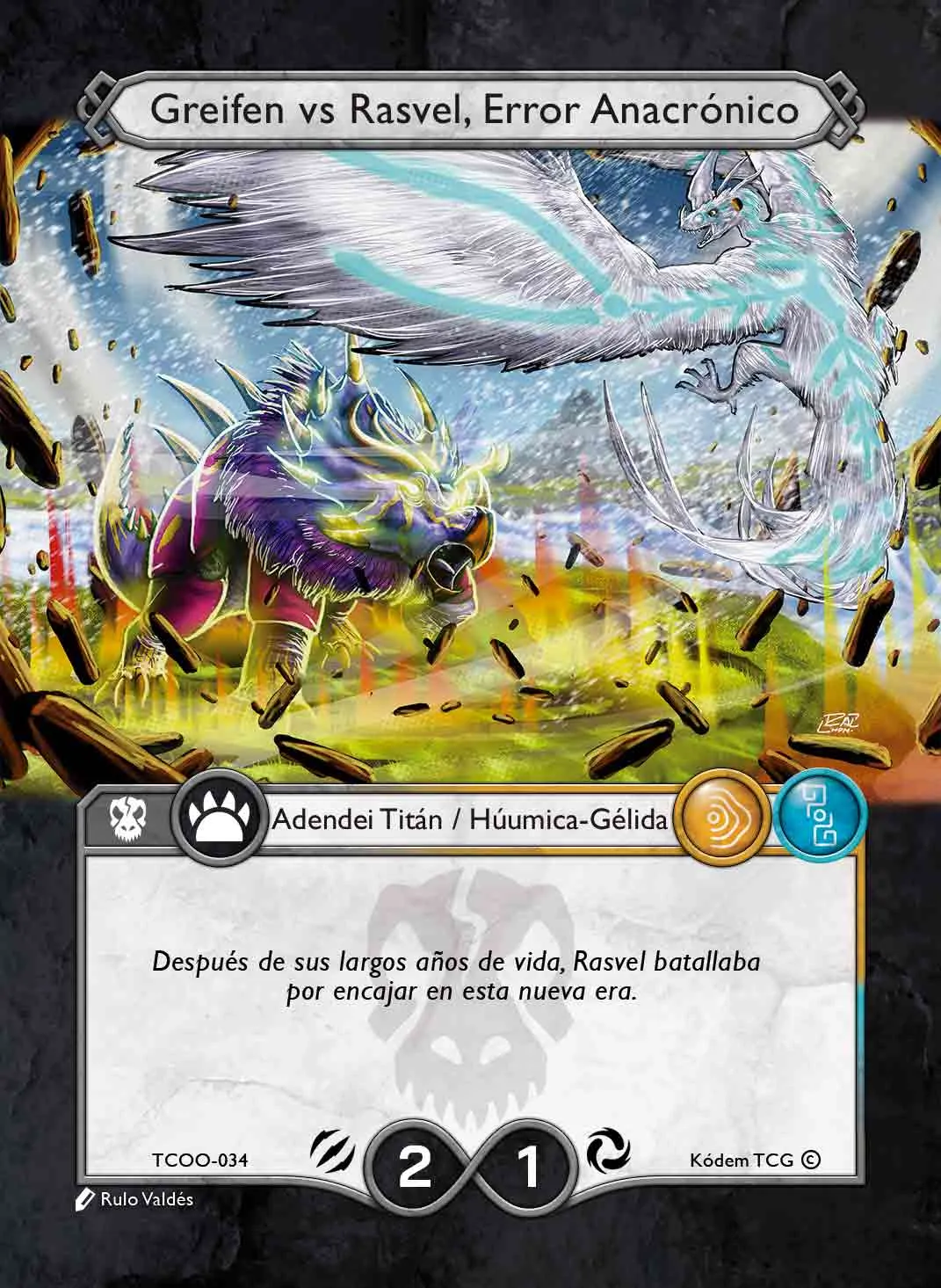 Greifen vs Rasvel, Error Anacrónico 「TCOO-034」「ES」