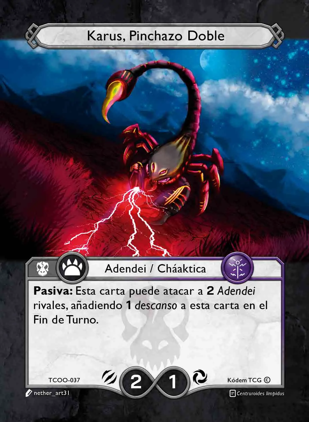 Karus, Pinchazo Doble 「TCOO-037」「ES」