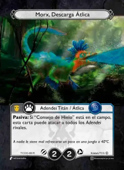 Morx, Descarga Átlica — Titanes de la Corteza y Ojos del Oceano #TCOO-001R · Kodem TCG