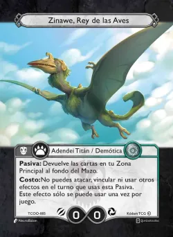 Zinawe, Rey de las Aves — Titanes de la Corteza y Ojos del Oceano #TCOO-005 · Kodem TCG