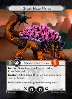 El Otro, Dominio Vegetal — Titanes de la Corteza y Ojos del Oceano #TCOO-008R · Kodem TCG