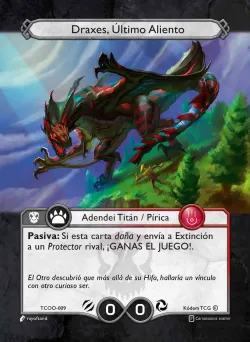 Draxes, Último Aliento — Titanes de la Corteza y Ojos del Oceano #TCOO-009 · Kodem TCG